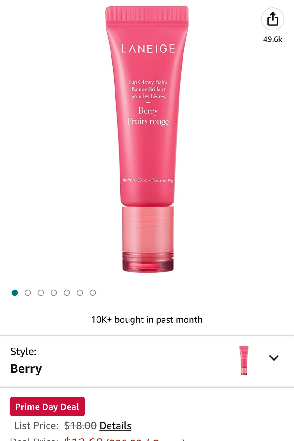 Laneige lippie 

#LTKsalealert #LTKxPrimeDay #LTKunder50