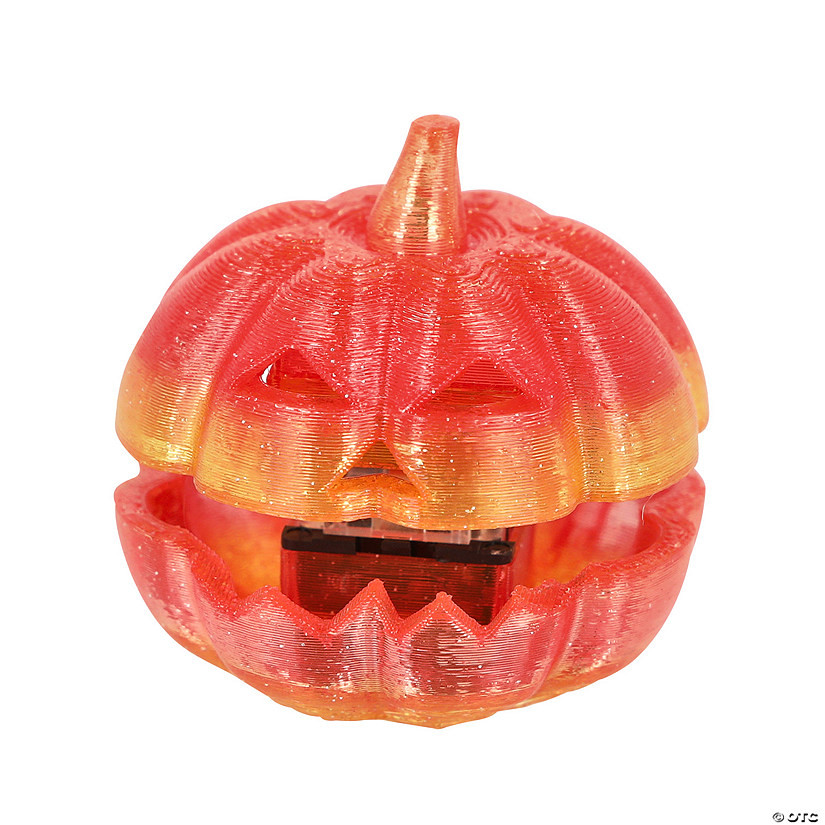 1 1/2" 3D-Printed Bright Orange Pumpkin Clicker Fidget Toys - 12 Pc. | Oriental Trading Company