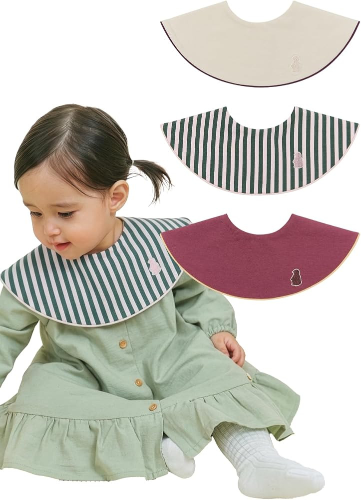 Konny Baby Bib 3/5/7-Pack Set, 360 \u200b\u200b\u00b0 Rotate, Soft and Absorbent Drooling for Tod... | Amazon (US)