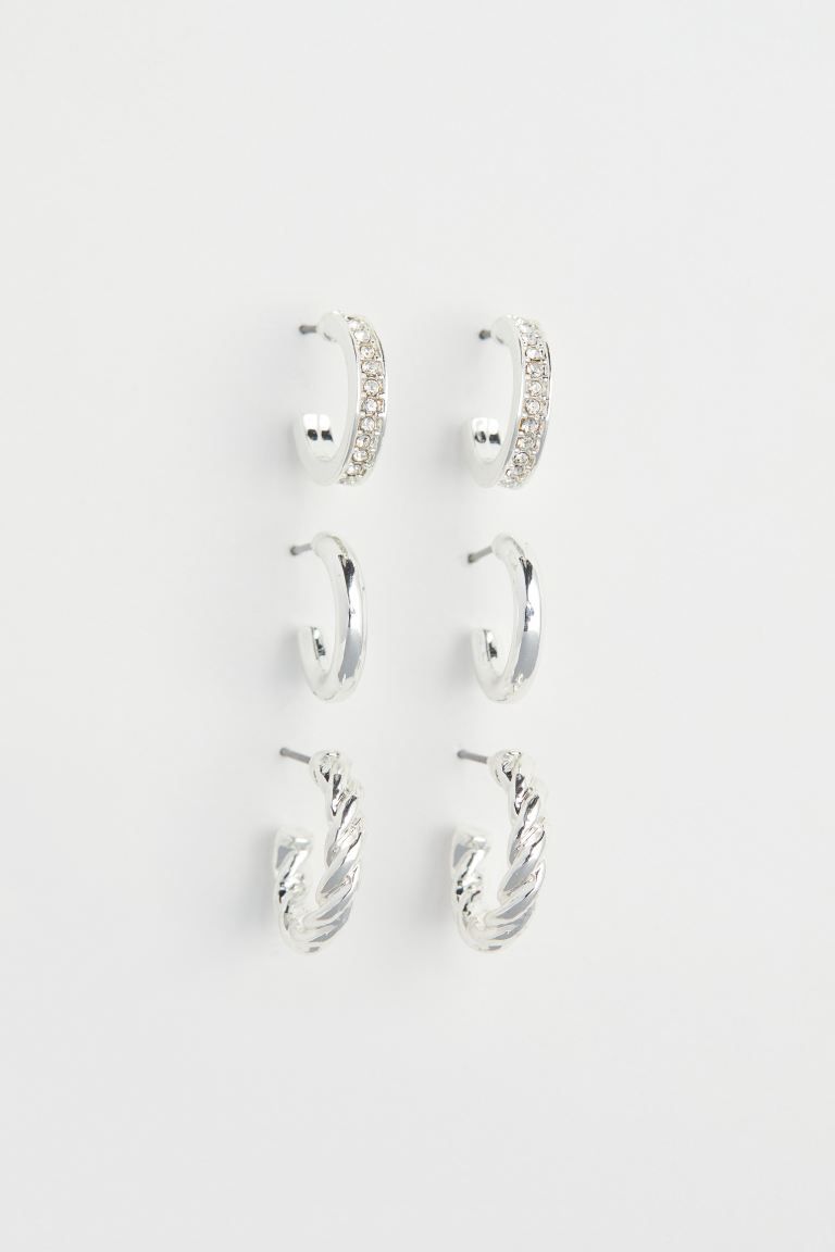 3 Pairs Hoop Earrings | H&M (US)