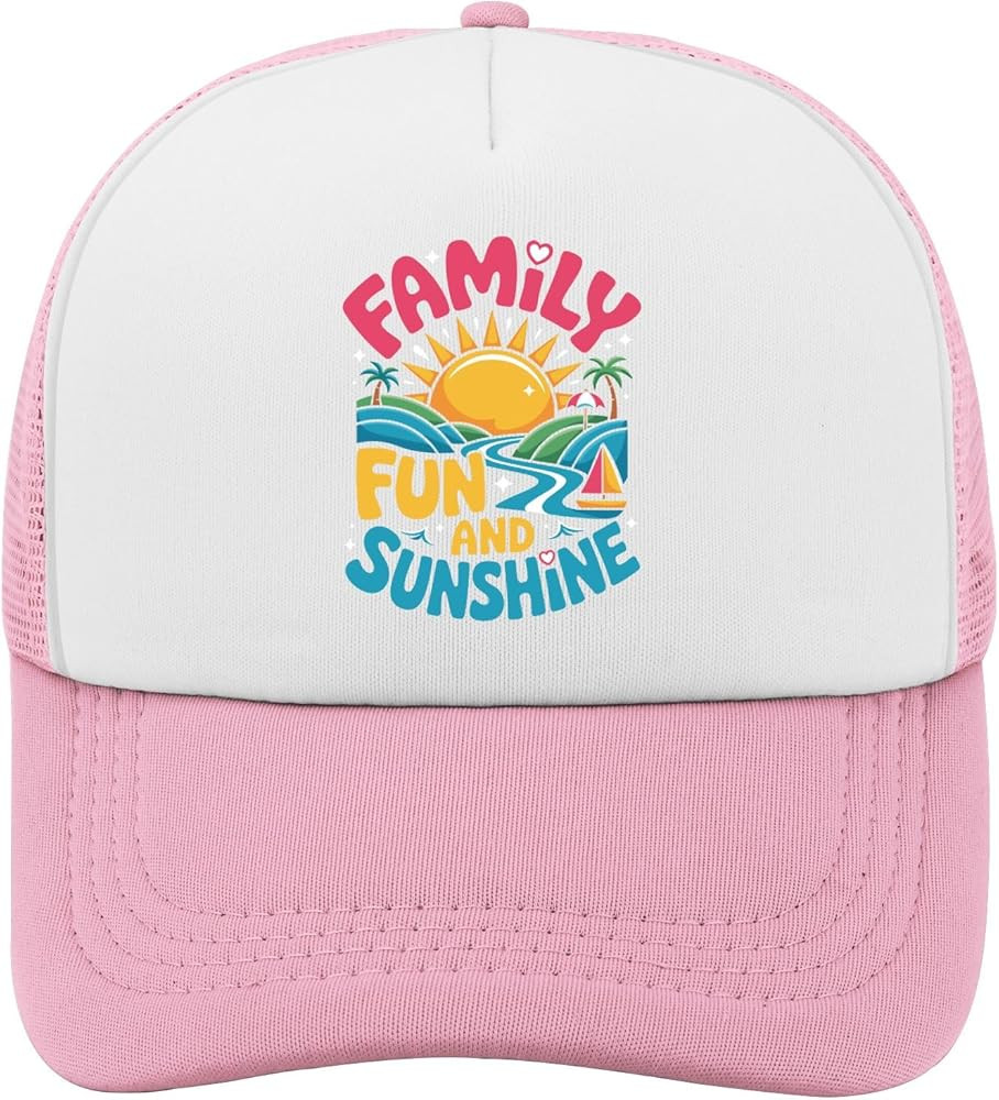 Family Fun and Sunshines Vacation Golf Hats Outdoor Cap for Daughter Pink | Amazon (US)