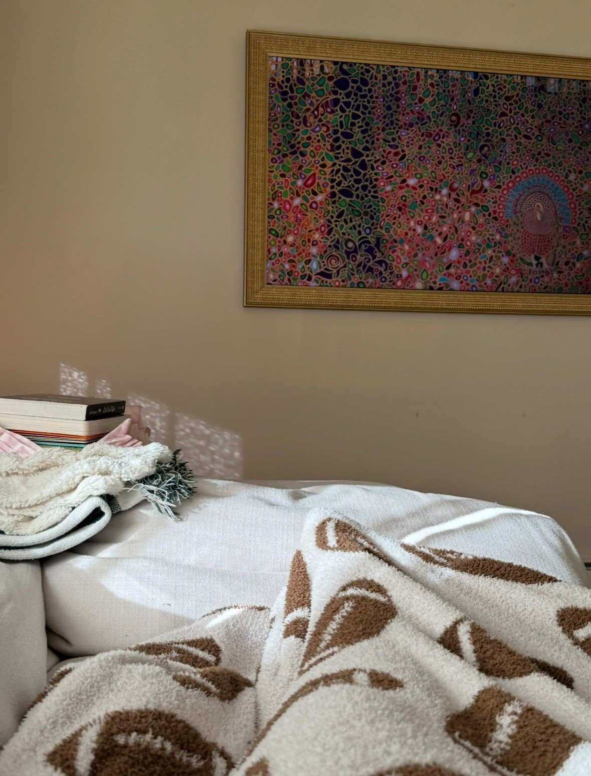 There’s nothing better than a cozy afternoon on the couch—quietly enjoying a little peace while our daughter naps and admiring the artwork displayed on our Frame TV.

If you’re looking to recreate a similar cozy setup, I’ve linked a few items below. Our exact blanket has footballs rather than soccer balls, but the one linked is the closest match I could find. I’ve also included links to the TV and frame, as well as our washable cloud couch. 🛋️🧶✨🐦‍🔥

#LTKdayinmylife #LTKHome #LTKmomlife