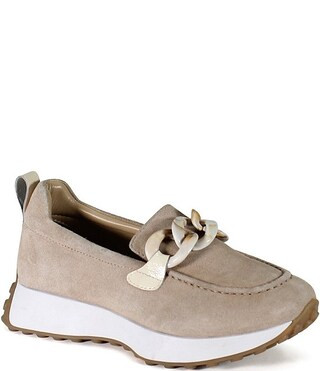 Diba True Kind Words Suede Chain Hardware Platform Loafers | Dillard's | Dillard's