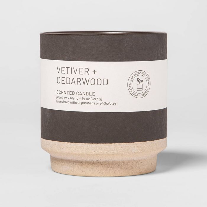 Wellness Ceramic Vetiver and Cedar Wood Candle - Project 62™ | Target