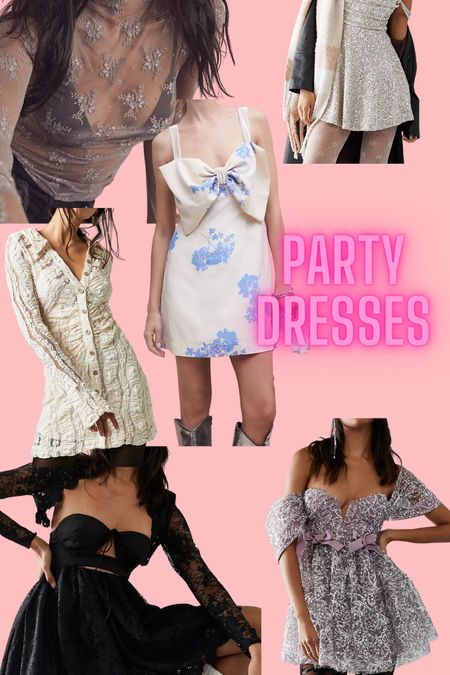 So many fun party dresses! I wear xs in free people
