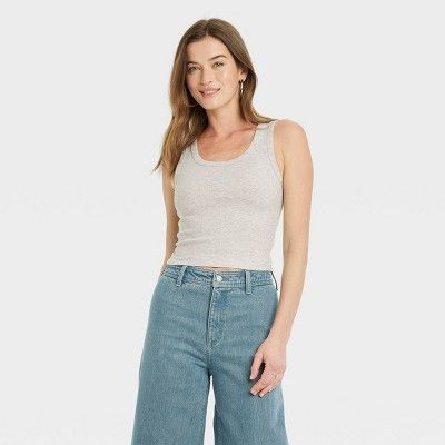 Women's Shrunken Rib Tank Top - Universal Thread™ | Target