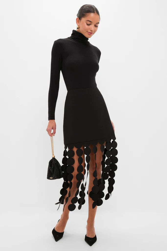 Black Multi Circle Mercedes Maxi Skirt | Tuckernuck (US)