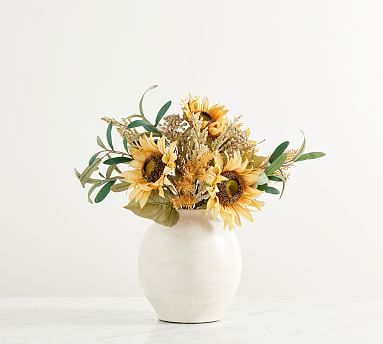 Faux Mixed Sunflower Bundle | Pottery Barn | Pottery Barn (US)