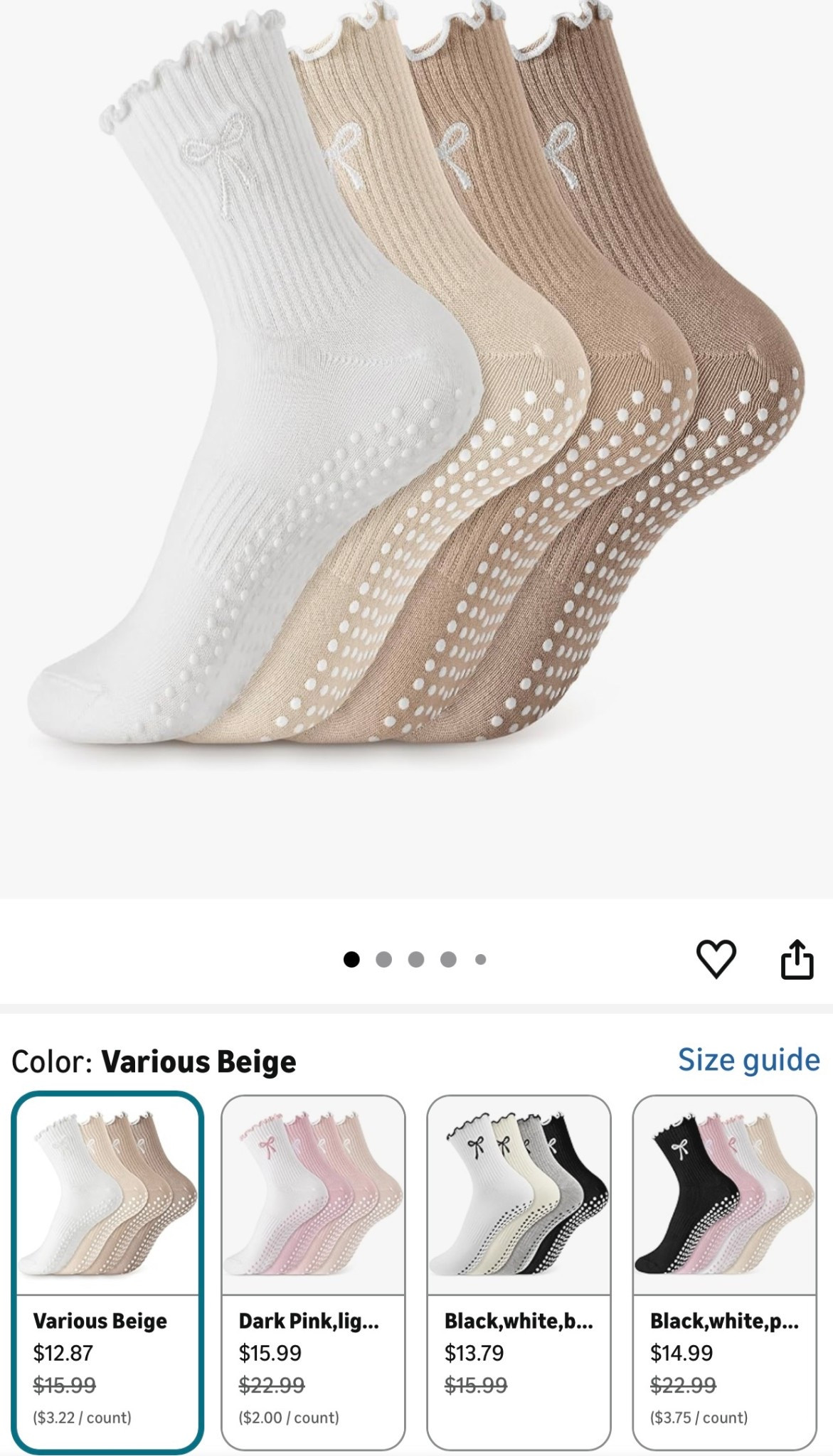 4-pack of grip socks 🧦 on sale today. 

Can’t beat 4 for $12!

 A few color options to choose from, I personally love all things neutral.✨

#LTKfitnessgoals #LTKootd #LTKActive