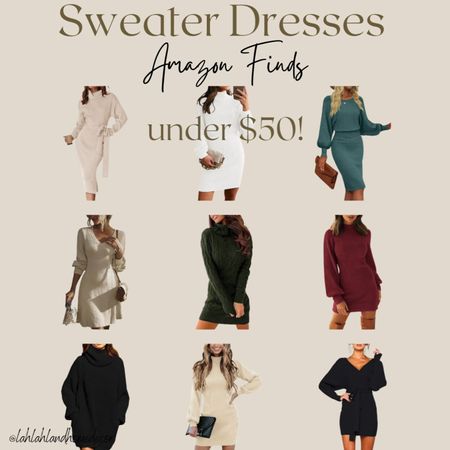 Sweater dresses under $50! Holiday fashion looks 

#LTKparties #LTKfindsunder50 #LTKstyletip