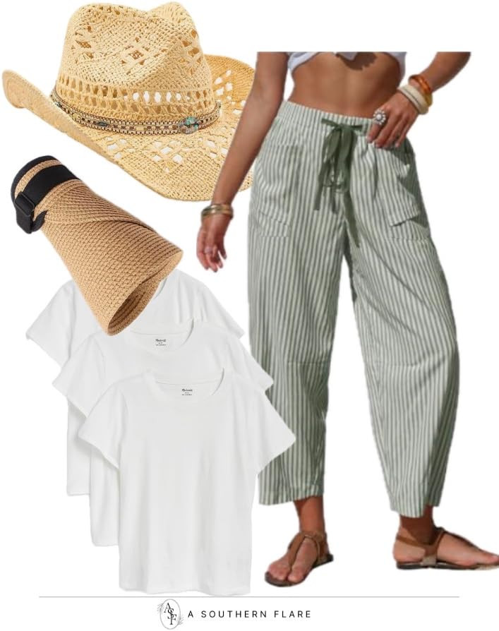 Stay cool and stylish this summer with these comfy pants and cute hats! Perfect for a day at the ... | Amazon (US)
