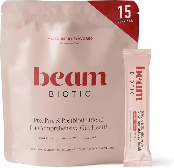 BEAM Biotic Probiotics for Women – Gut Health & Digestive Health Powder with Pre, Pro & Postbio... | Amazon (US)