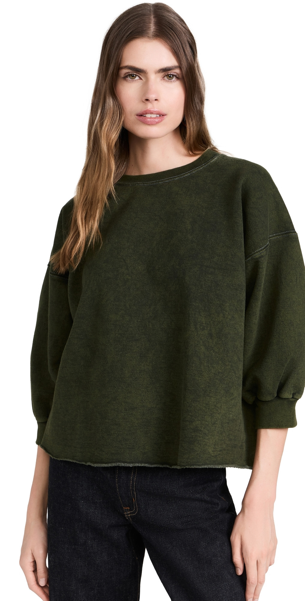 Rachel Comey Fond Sweatshirt Olive M/L | Shopbop