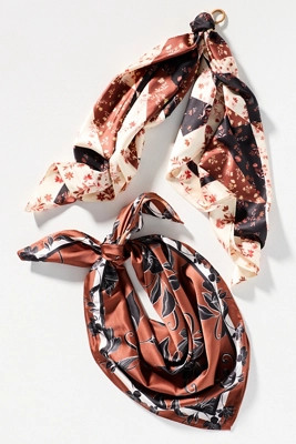 Printed Hair Scarves, Set of 2 | Anthropologie (US)