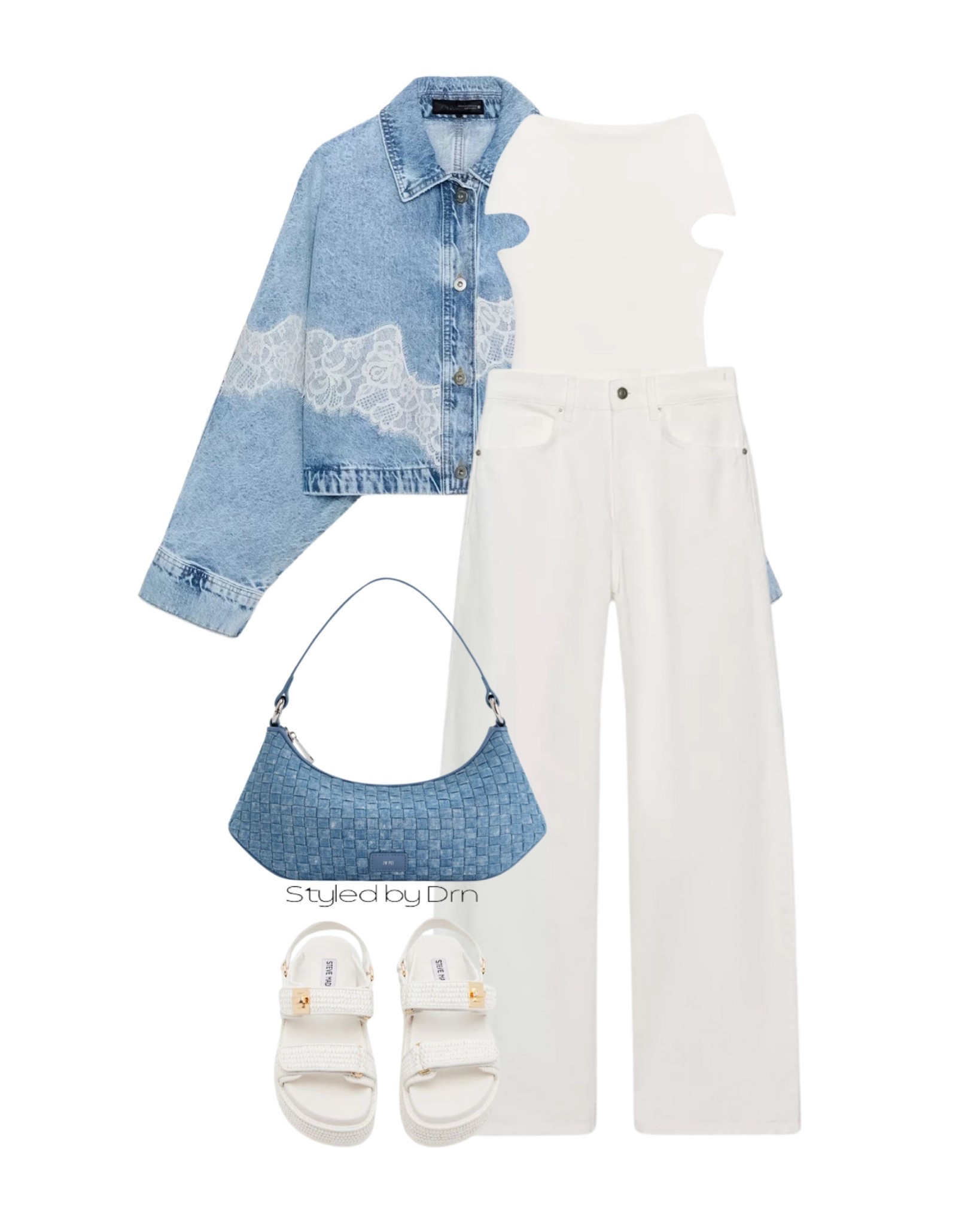 Veste : Zara 6147/059/427
Top : Zara 6147/059/427
Jeans : Zara 5575/025/251
Sac : JW PEI - Lily
Sandales : Steve Madden - Mona