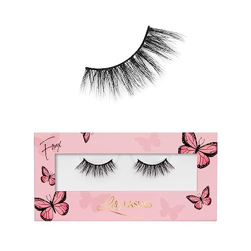 Lilly Lashes Butterfl'eyes Faux Mink Lashes, Half Lashes Natural Look & Feel, False & Reusable Eyelashes 20x, No Trimming + Easy to Apply, Round Style, Lash Glue not Included, 13mm (Dreamy) | Amazon (US)