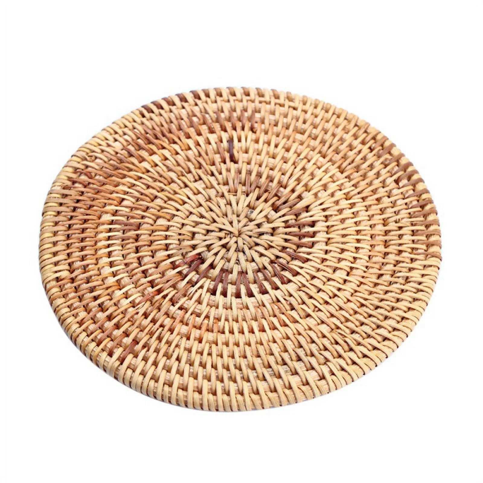 Knitting Rattan Wicker Placemats Woven Placemats Round Placemats Rattan Placemats for Dining Tabl... | Walmart (US)