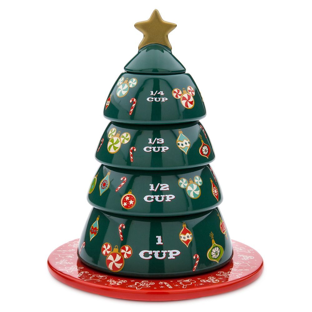 Mickey Mouse Christmas Tree Stacking Measuring Cup Set | Disney Store