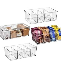 ClearSpace Pantry Organization and Storage Bins with Removable Dividers & Lids – Perfect Pantry... | Amazon (US)