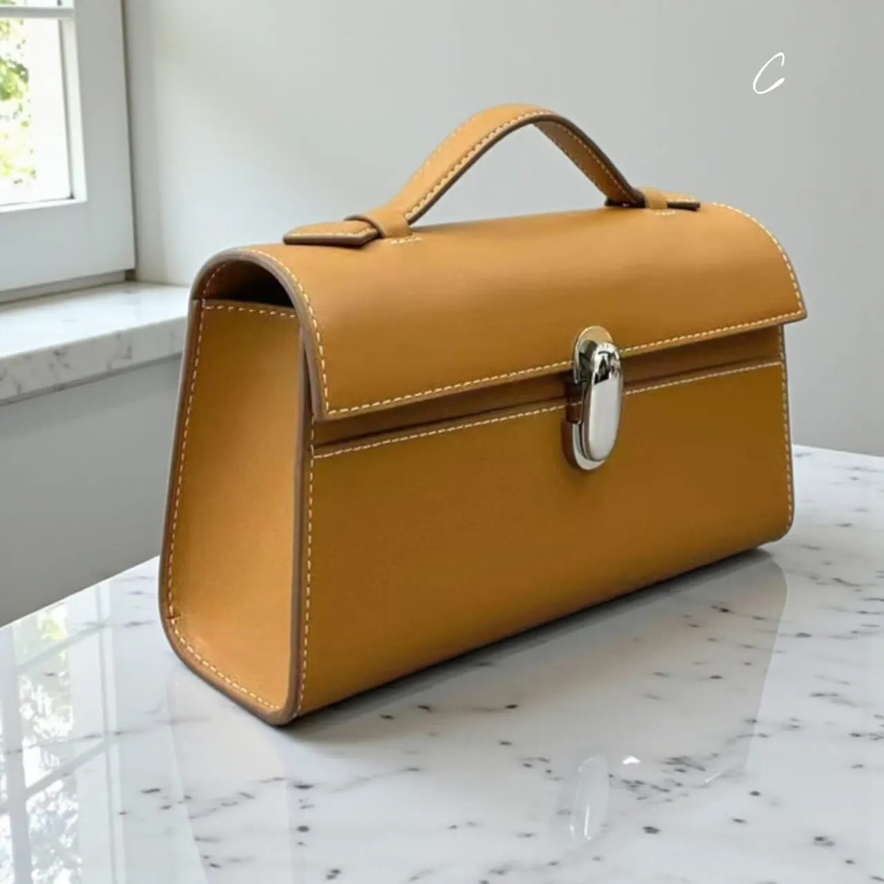 Leather Clutch Bag – Elegant Small Tote with Top Handle | Classic Women’s Handbag for Parties, Weddings & Daily Style | Etsy (Global)