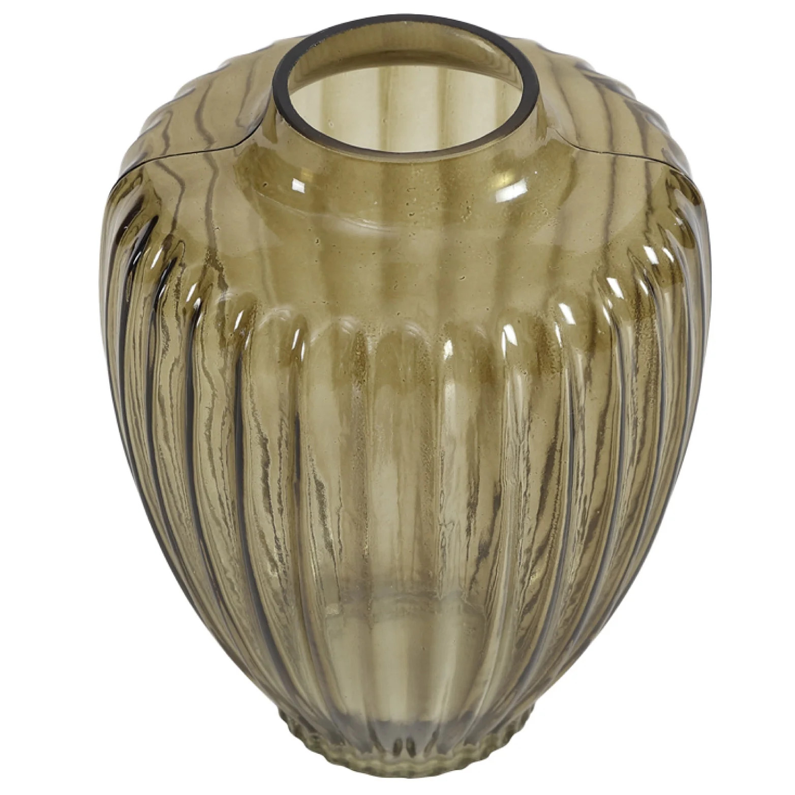 Home Decor Collection Style House Green Glass Vase, 7.5" L x 9.65" H | Walmart (US)