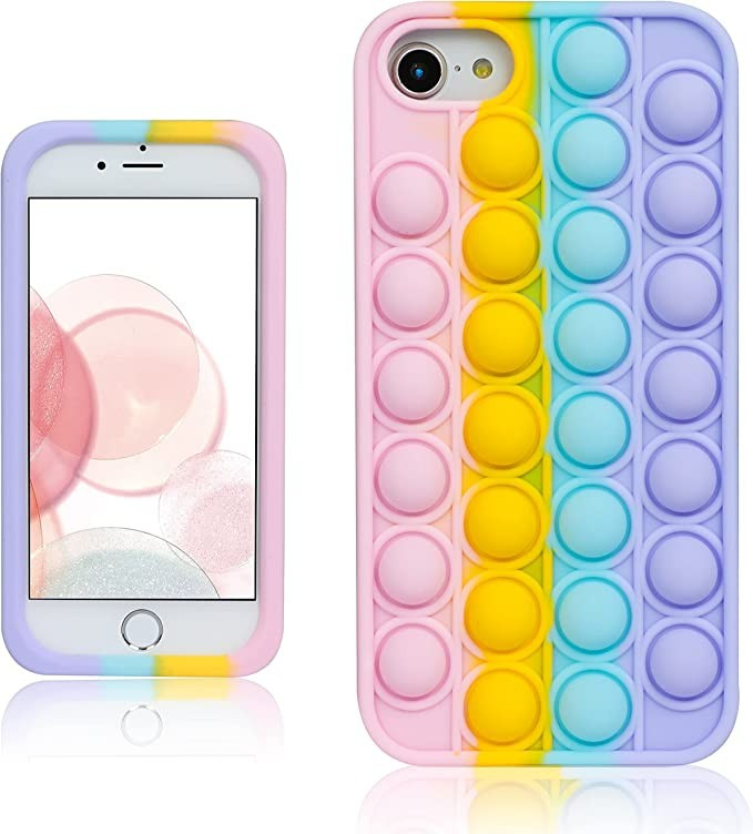 Amazon.com: oqpa for iPhone SE 2022/2020/6/6S/7/8 Case Cartoon Kawaii Funny Cute Fun Silicone Des... | Amazon (US)