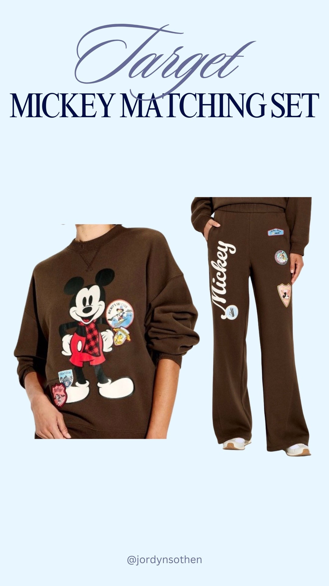 Target Mickey Mouse winter ski matching set🤎 chocolate brown set, lounge set, comfy outfit, Disney outfits, Disney ootd, target finds, Disney style, travel outfit, Disney ideas, Disney Inspo #disney 

#LTKTravel #LTKGiftGuide #LTKootd