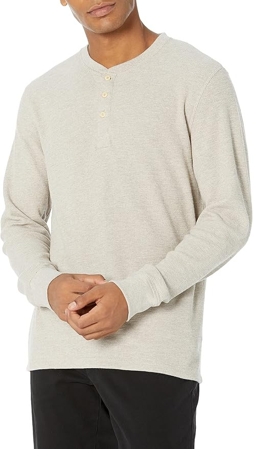 Goodthreads Men's Long-Sleeve Slub Thermal Henley | Amazon (US)