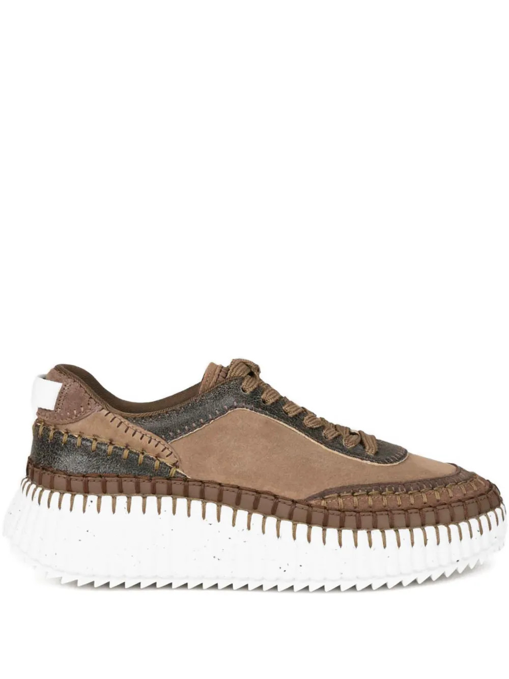 Chloé Nama Sneakers  | Brown | FARFETCH JO | Farfetch Global