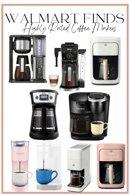Excited to be partnering with @walmart today to share some coffee favorites 🙂 (#WalmartPartner). Everything from coffee makers to the prettiest coffee mugs and everything on between to create the most beautifully coffee station, Walmart has you covered! I go to bed excited to wake up and have my coffee, so I take it very seriously 😉 I LOVE this touch screen coffee maker on Walmart (featuring it in two colors in this collage). The aesthetic is beautiful and it comes in several colors. #IYWYK #Walmart @shop.ltk #liketkit 

Walmart Finds. Coffee routine. Coffee maker. Walmart Home. LTK Home. 