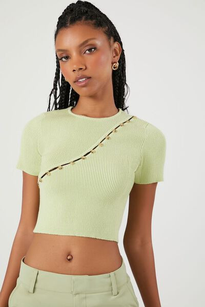 Cropped Sweater-Knit Tee | Forever 21 (US)
