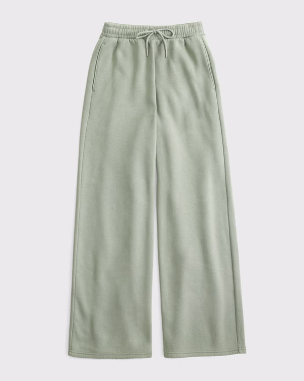 High Rise Sunday Wide Leg Sweatpant | Abercrombie & Fitch (US)