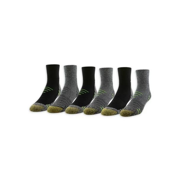 GOLDTOE Edition Men's ProSport Cushion Max Ankle Socks, 6-Pack - Walmart.com | Walmart (US)