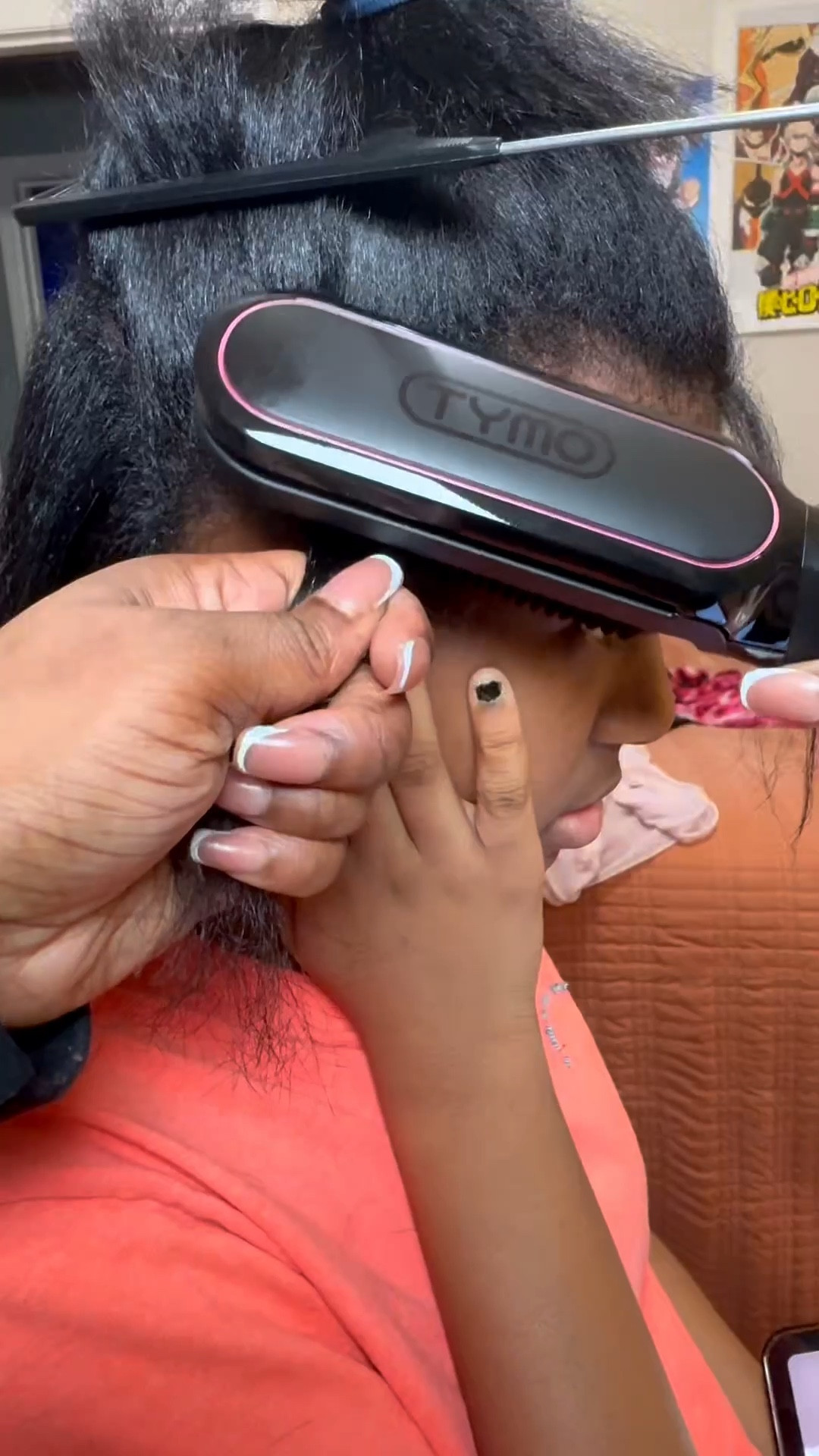 Two tools in ONE because who has time? 😮‍💨🔥
Hot comb + flat iron = easier silk press refresh.
Less heat, smoother results, way less work. #tymo #hair 

#LTKmomlife #LTKBeauty