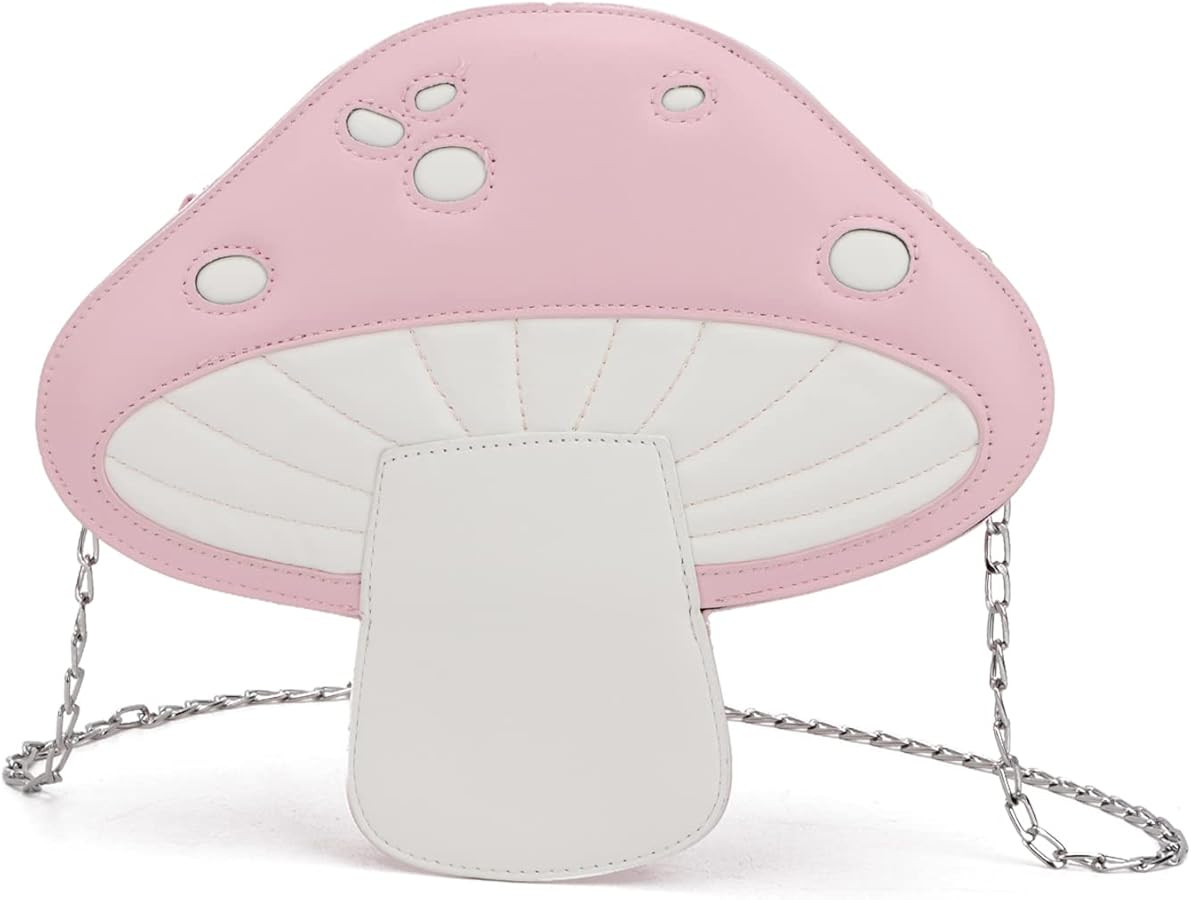 Women Unique Cute Mushroom Shaped Crossbody Purse Bags Small Lovely Shoulder Bags | Amazon (US)