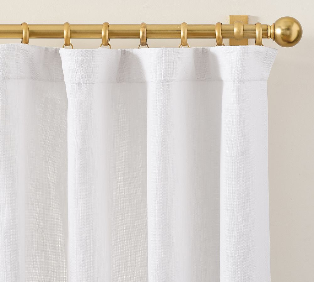 Sullivan Textured Cotton Curtain | Pottery Barn (US)