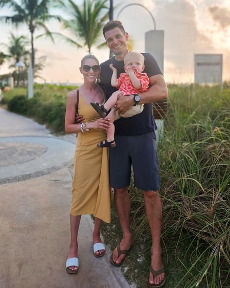 Shell me about how cute we are! 🐚 🌴
•
•
#vacationstyle #family #familyvacation #familyofthree #babyboy #matchingoutfits #babystyle #mensstyle 

#LTKFamily #LTKBaby #LTKTravel