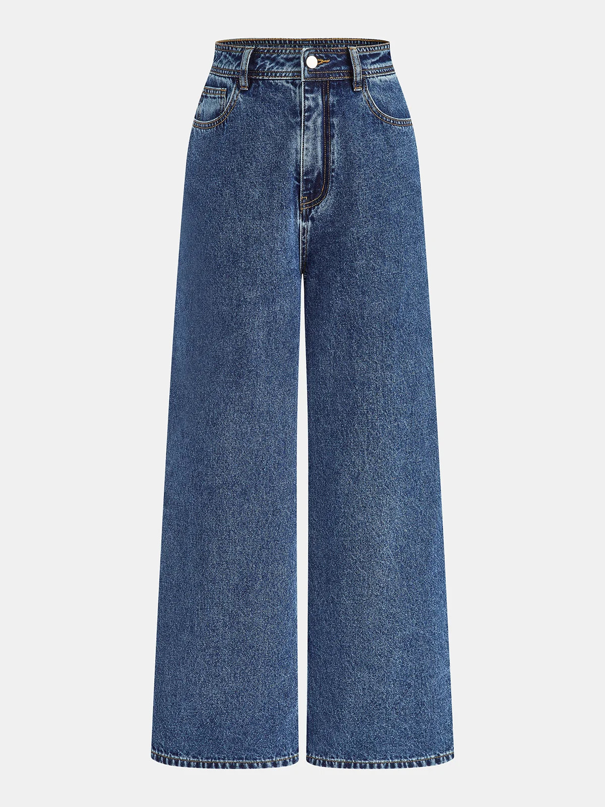 Classic Straight Leg Denim Pants | Commense
