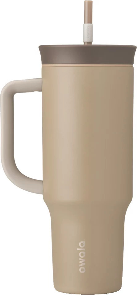 Owala 40 oz. Stainless Steel Straw Tumbler, Down To Earth Brown - Holiday | Golf Galaxy