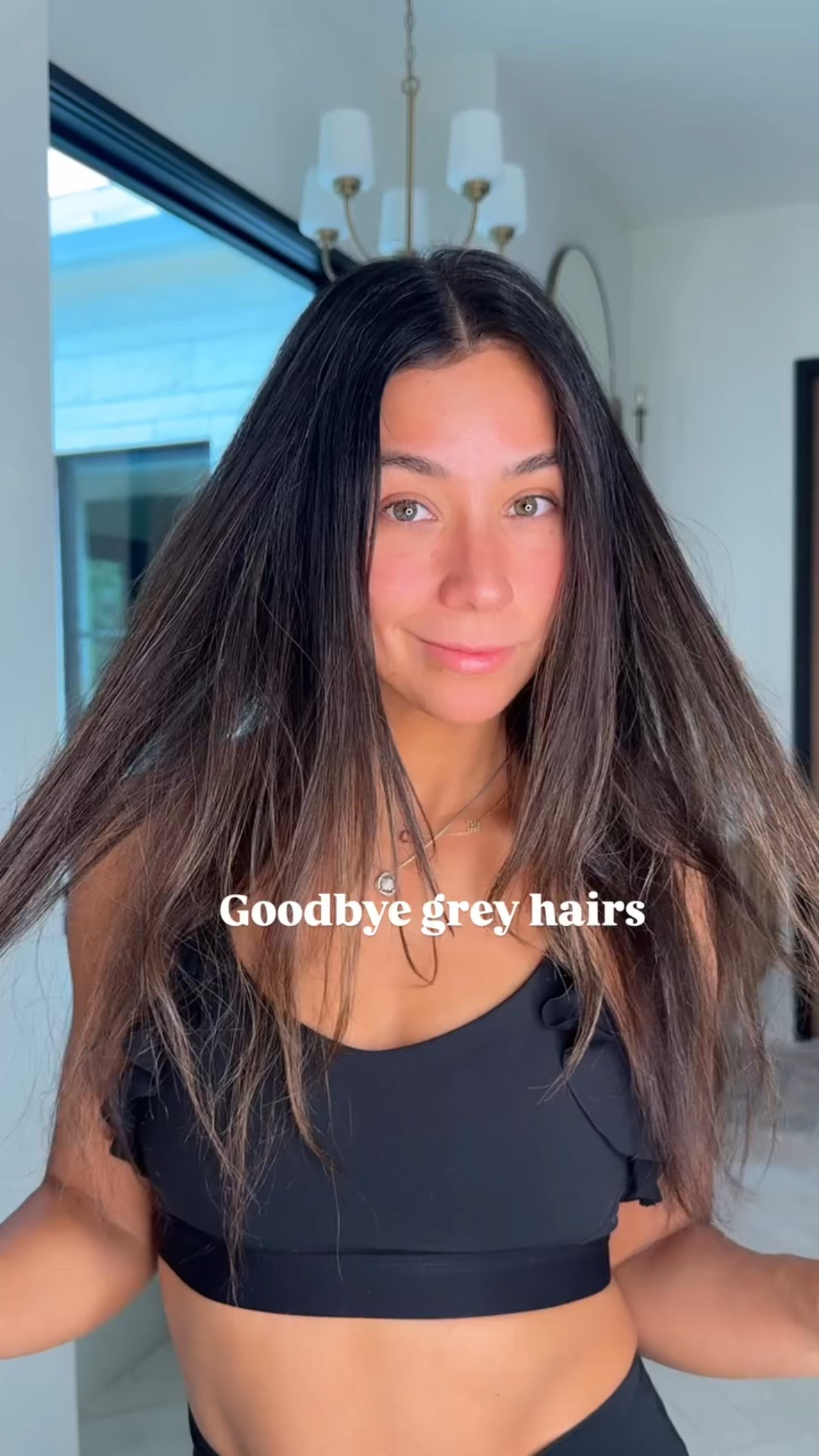 Dark brown🤎Goodbye grey hairs👋using henna, a natural semi permanent hair color. 
Comment “link” and I’ll dm you the exact products I’m using

Henna benefits: 
 🌿 Benefits of Coloring Your Hair with Henna:
	1.	Natural & Chemical-Free
Henna is made from the Lawsonia inermis plant and doesn’t contain harsh chemicals like ammonia or peroxide, making it a safer option for sensitive scalps.
	2.	Strengthens Hair
Henna coats the hair shaft, which can make hair feel thicker, stronger, and more resilient to breakage.
	3.	Improves Scalp Health
Its antimicrobial and antifungal properties can help soothe scalp issues like dandruff and itchiness.
	4.	Boosts Shine & Luster
Henna naturally smooths the hair cuticle, reflecting more light and giving hair a glossy appearance.
	———————-
Cafe oscuro🤎Adiós canas👋 con henna, una alternativa natural de color semi permanente. 
Comenta “link” y te mando el link del tinte que estoy usando.

Beneficios de la henna:

🌿 Beneficios de teñirte el cabello con henna:
	1.	Natural y libre de químicos
La henna proviene de la planta Lawsonia inermis y no contiene químicos agresivos como amoníaco o peróxido, lo que la hace una opción más segura para cueros cabelludos sensibles.
	2.	Fortalece el cabello
La henna recubre la fibra capilar, lo que puede hacer que el cabello se sienta más grueso, fuerte y resistente a la rotura.
	3.	Mejora la salud del cuero cabelludo
Sus propiedades antimicrobianas y antifúngicas pueden ayudar a calmar problemas como la caspa y la picazón.
	4.	Aporta brillo y luminosidad
La henna alisa de forma natural la cutícula del cabello, reflejando más luz y dando un aspecto brillante y saludable.