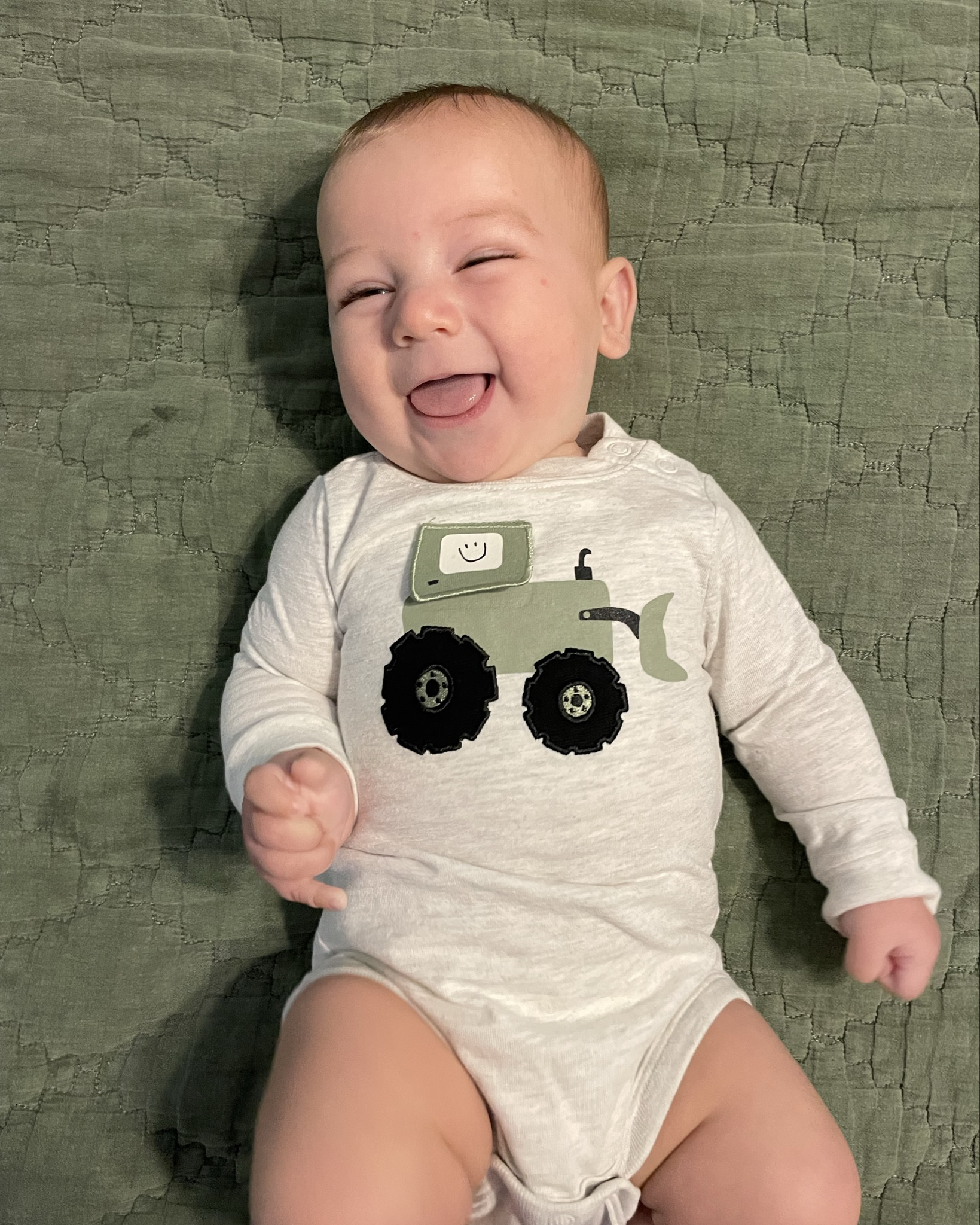 The cutest little peek a boo tractor onesie! 

#LTKSeasonal #LTKBaby