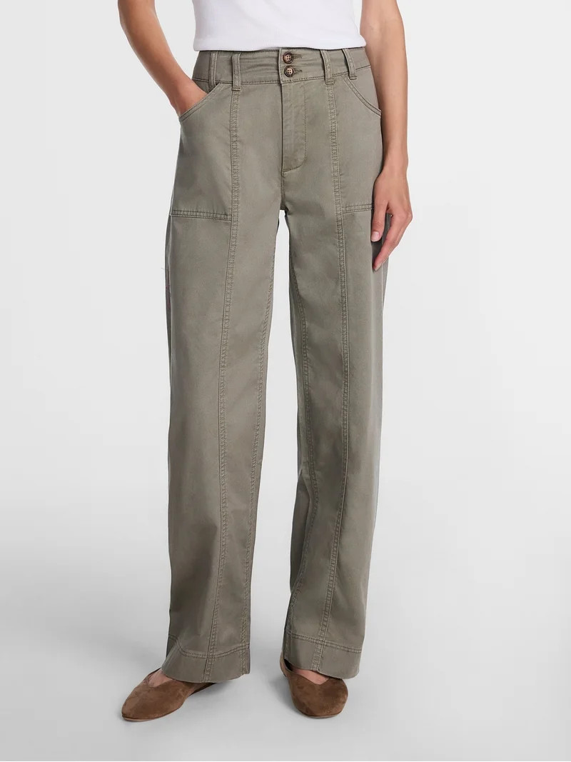 Scenario Women's Wide Leg Utility Pant, Sizes 0-20 | Walmart (US)