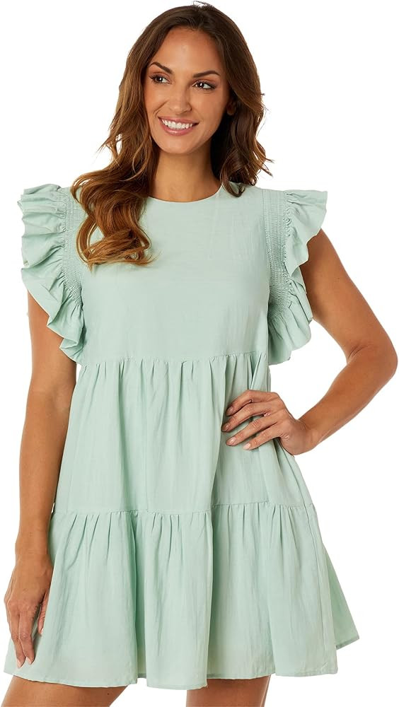 English Factory Ruffled Detail Mini Dress | Amazon (US)