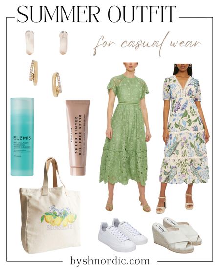 This chic summer outfit inspo includes a stylish midi dress, sandals, accessories and more!

#outfitidea #casuallook #ukfashion #summerstyle

#LTKFind #LTKSeasonal #LTKstyletip