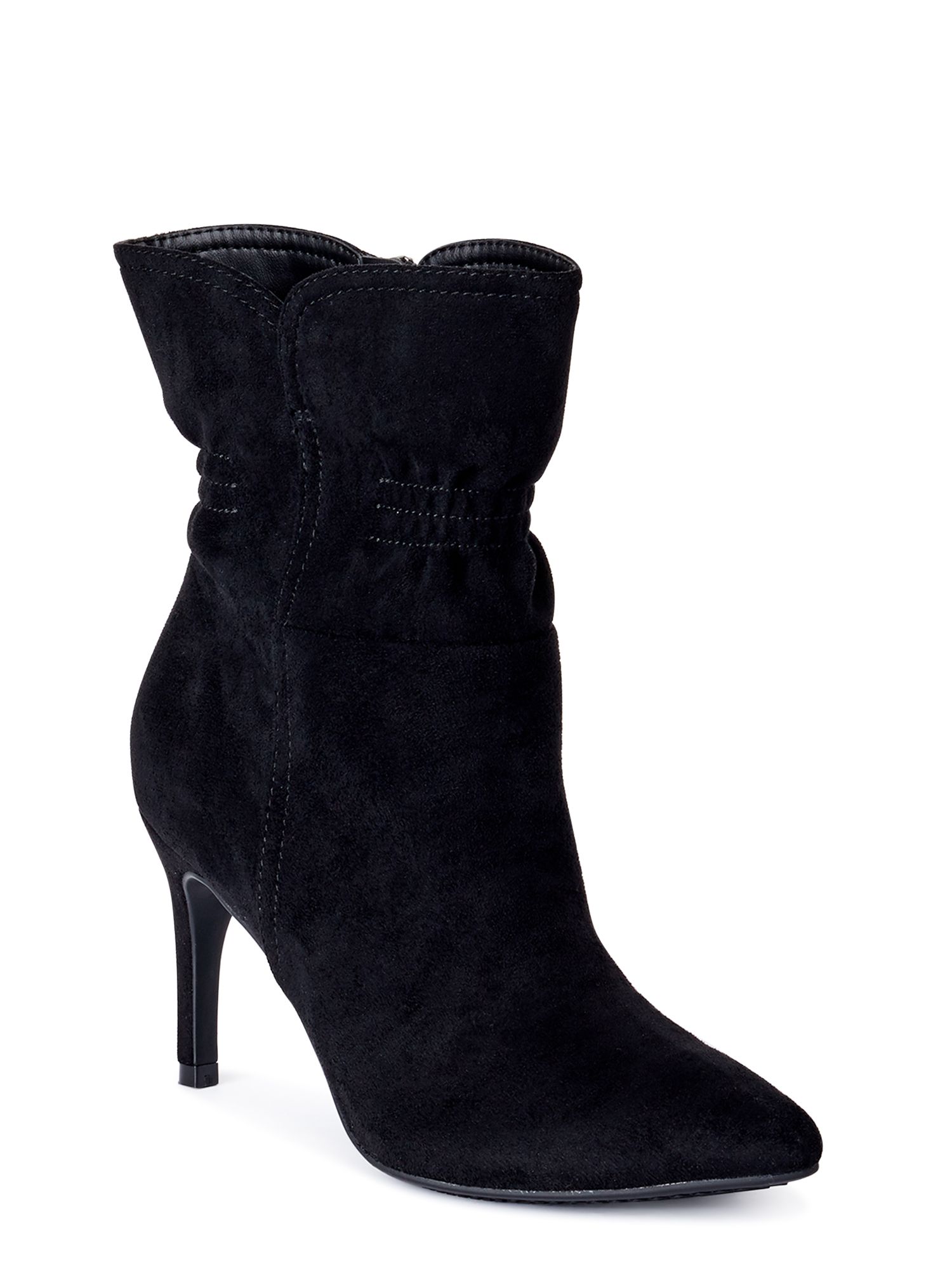 Scoop Women's Blair Scrunch Stiletto Heeled Booties | Walmart (US)