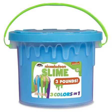 Cra-Z-Art Nickelodeon Slime 3lb Tri-Color Bucket with 3 Colors in 1 (Styles May Vary) | Walmart (US)
