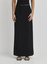 Black Linen Maxi Skirt- Nikaya | 4th & Reckless