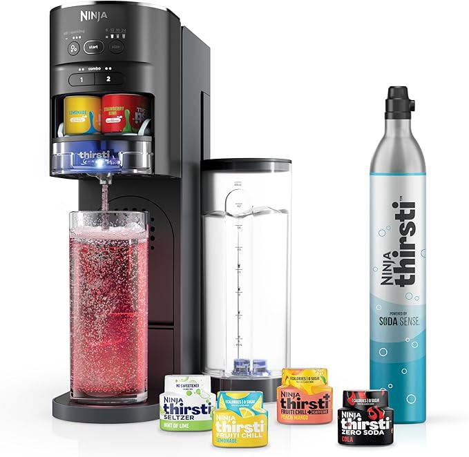 Ninja Thirsti Drink System, Soda Maker, Create Unique Sparkling & Still Drinks, Personalize Size ... | Amazon (US)
