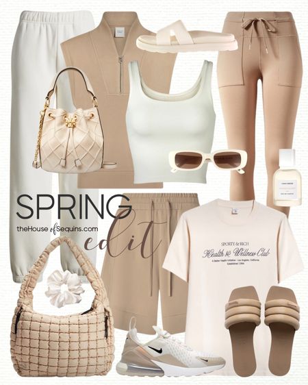 Shop these Nordstrom athleisure spring outfit and travel outfit finds! Nike sweatpants, skims leggings, joggers, Varley matching set, sweater shorts, graphic tee, Havaianas Milan quilted slide sandals, Nike Air Max 270 sneakers, Tory Burch bucket bag, Free People quilted bag and more! 

Follow my shop @thehouseofsequins on the @shop.LTK app to shop this post and get my exclusive app-only content!

#liketkit 
@shop.ltk
https://liketk.it/4Ewzd

#LTKtravel #LTKActive #LTKmidsize