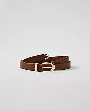 Skinny Leather Belt | Ann Taylor